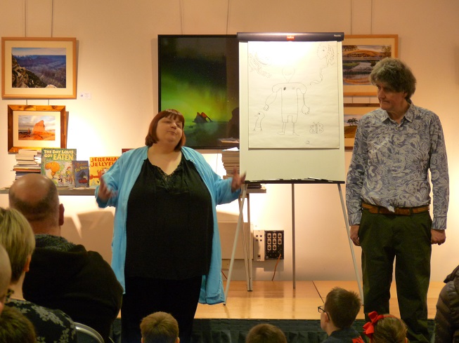 Jane Sandell Lecturing with John Fardell