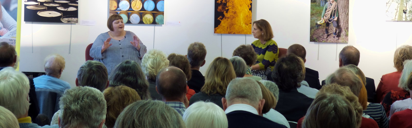 Jane Sandell interviewing Kirsty Wark